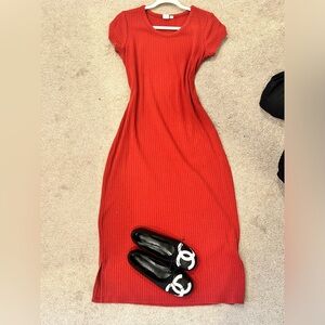 Gap ribbed midi dress